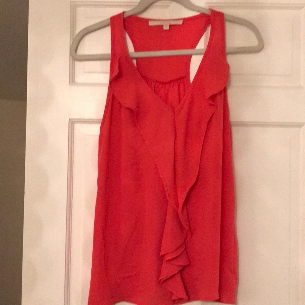 Guess sleeveless ruffle shirt. Size small.